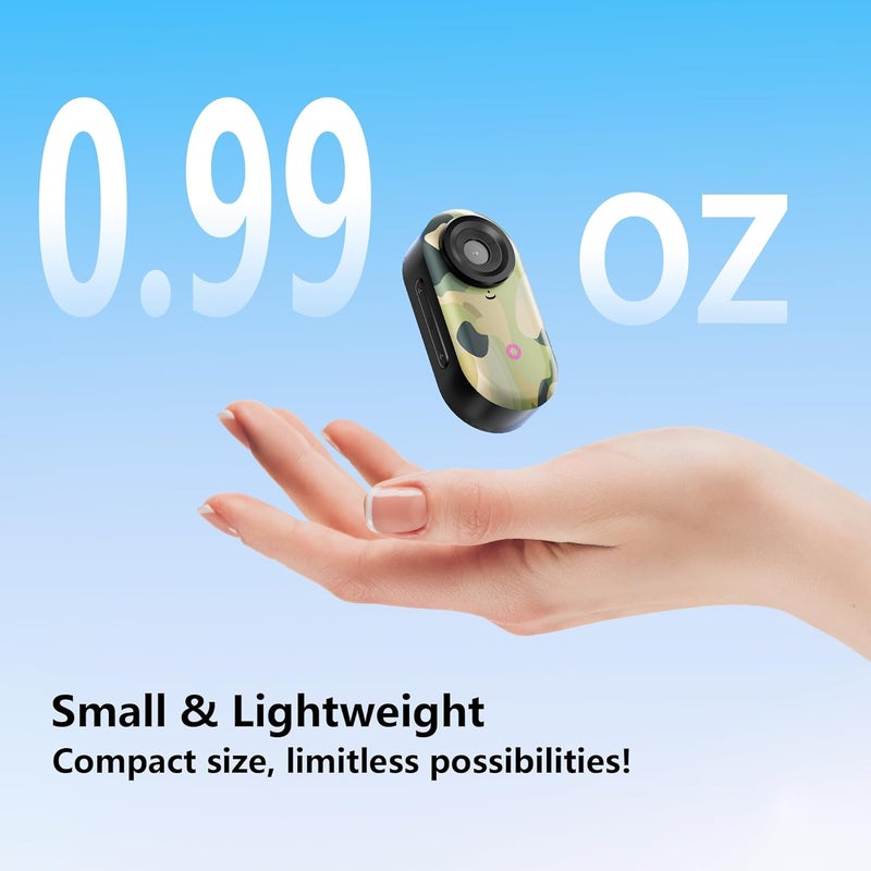 Lenane 2.7K Mini Body Camera,Thumb Size Wearable Body Cam with Screen, Magnetic Portable Action Camera Mount with 32GB Card, Hands-Free POV Recorder, Portable Sports Cameras for Work,Cycling,Travel and Pet - Image 2